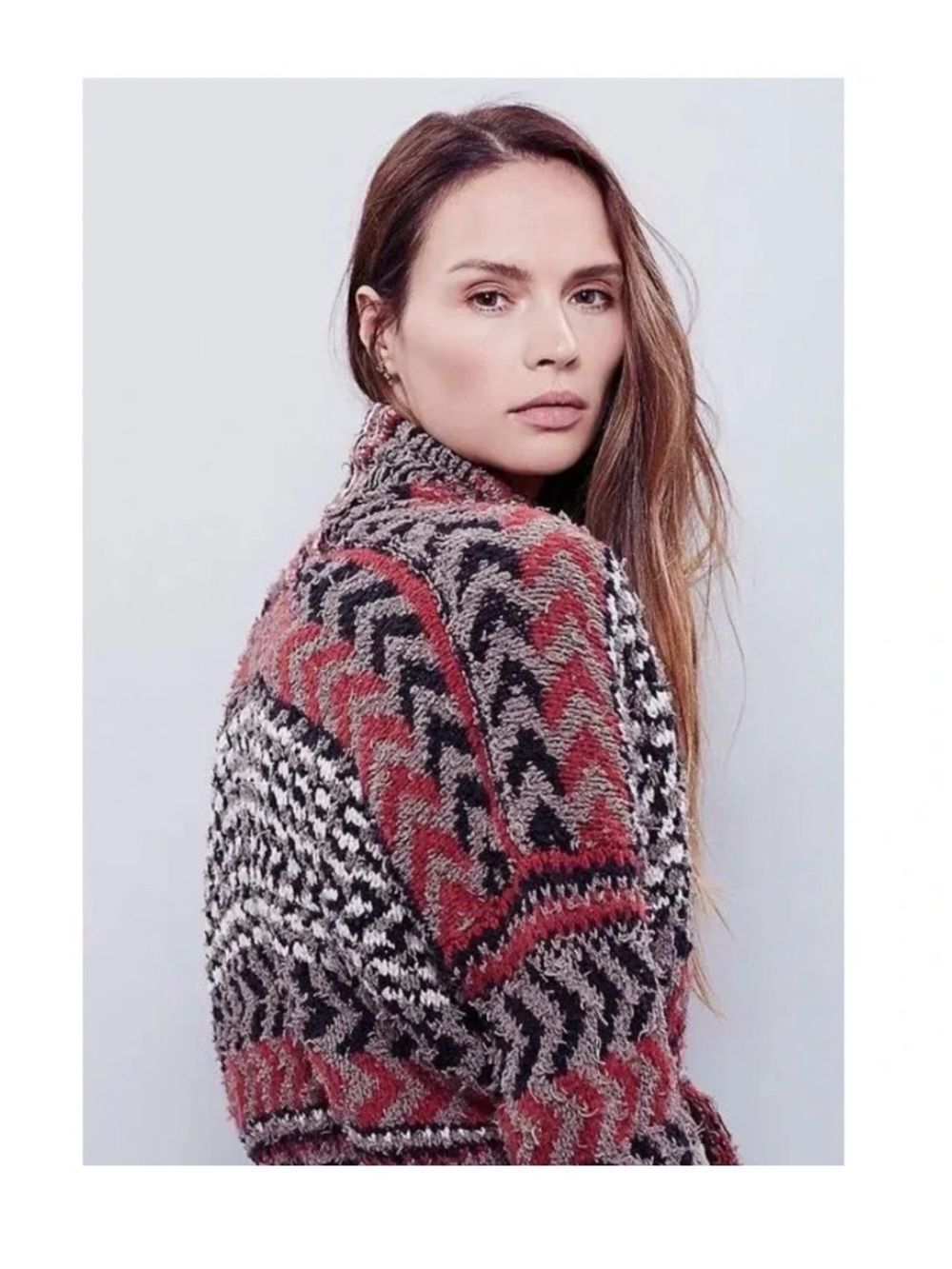 Free People Iona Long Belted Cardigan Duster Sweater small